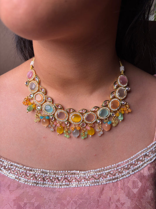 Carnival Jewellery Multicolor Polki Necklace