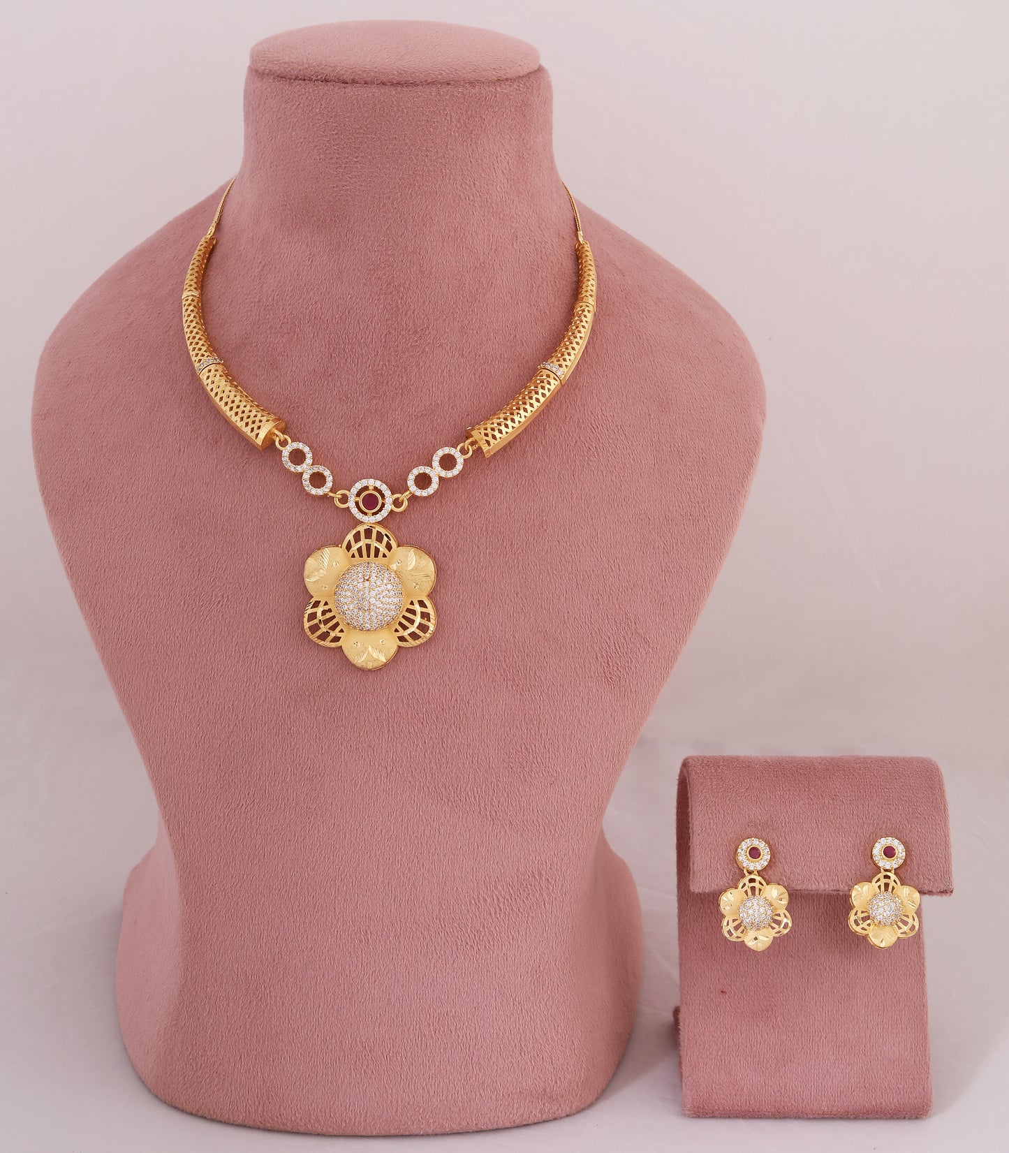 Floral Statement Pendant Necklace
