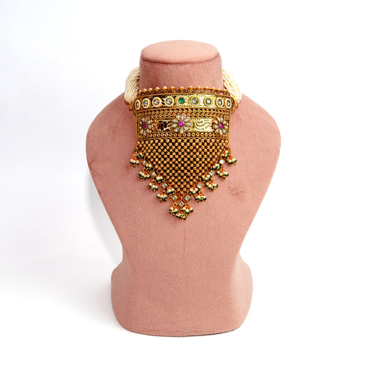 Jadau Aad Necklace Set