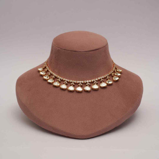 Foil Kundan Cocktail Necklace