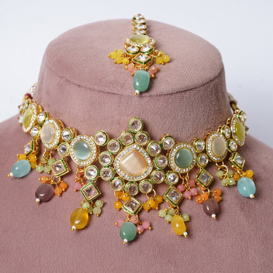 Royal Carnival Multi-Gem Choker Set