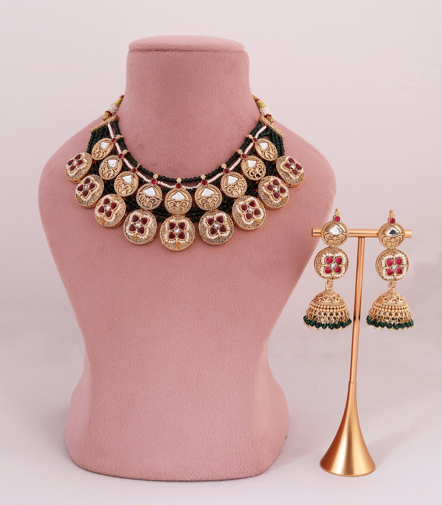 Traditional Kundan Coin Necklace