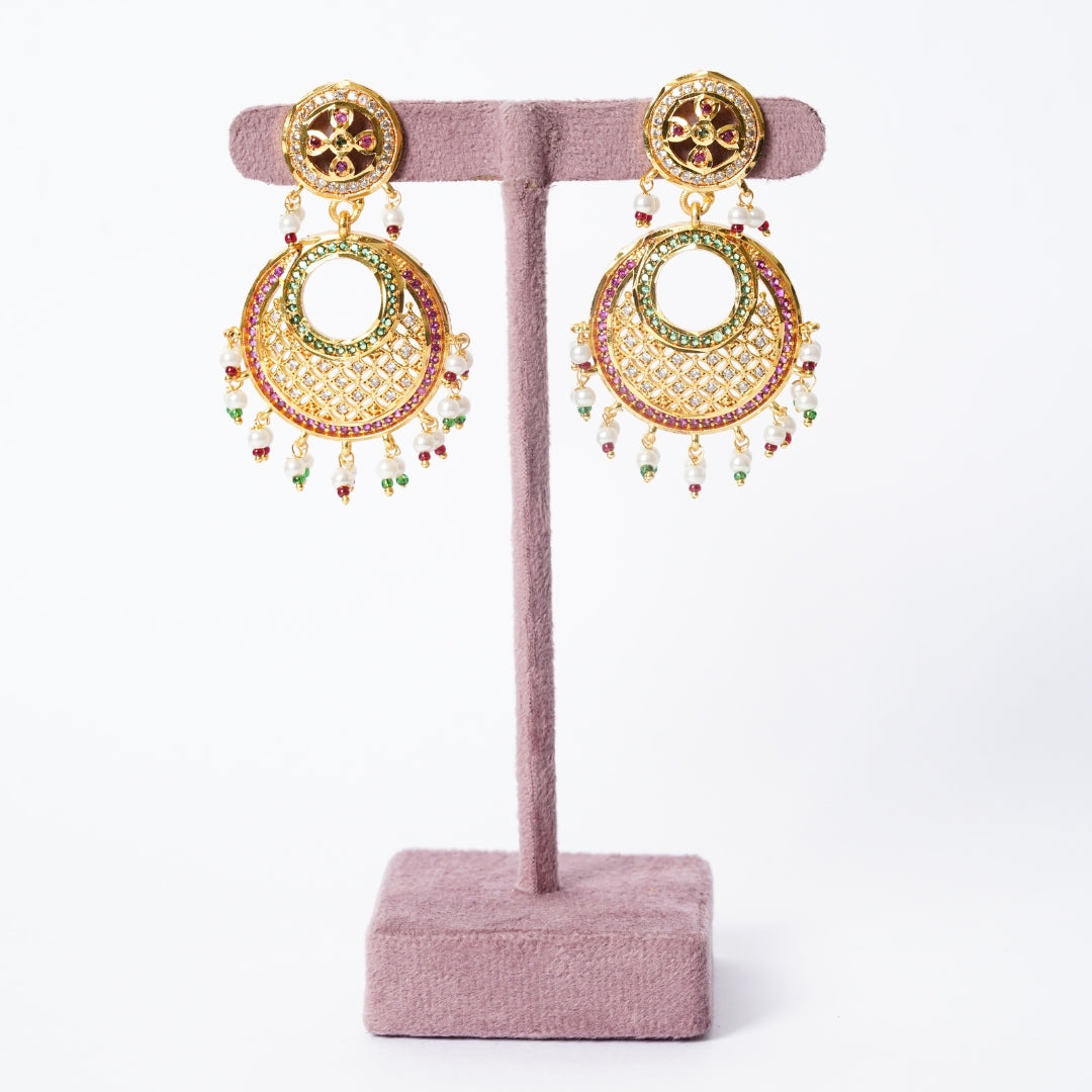 Traditional Jadau Beaded Mala Set