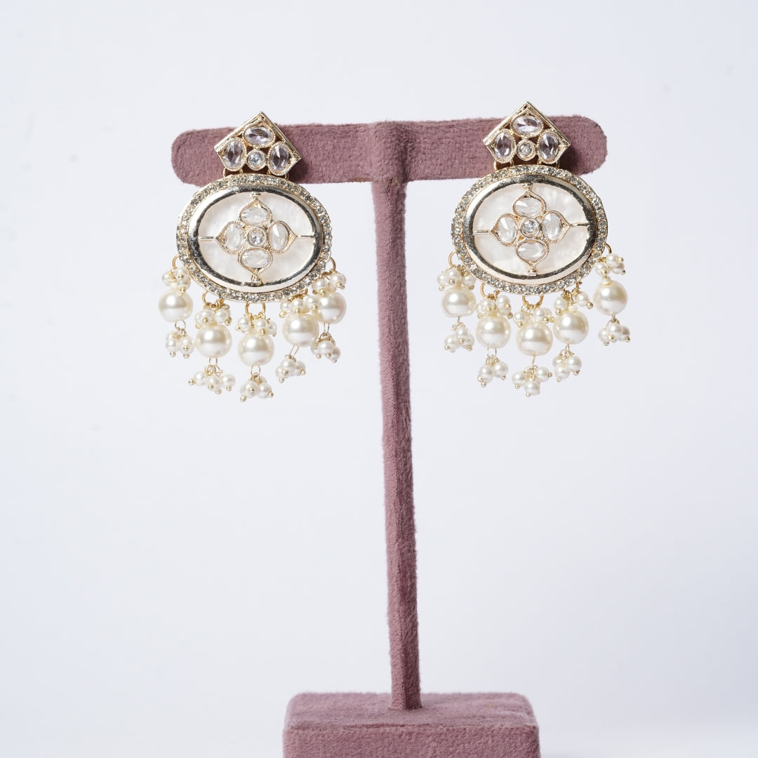 Classic MOP Beaded long mala Set