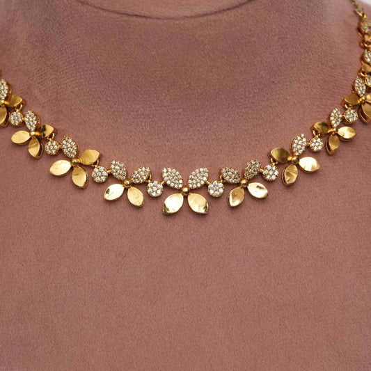 Floral Victorian Diamond Necklace