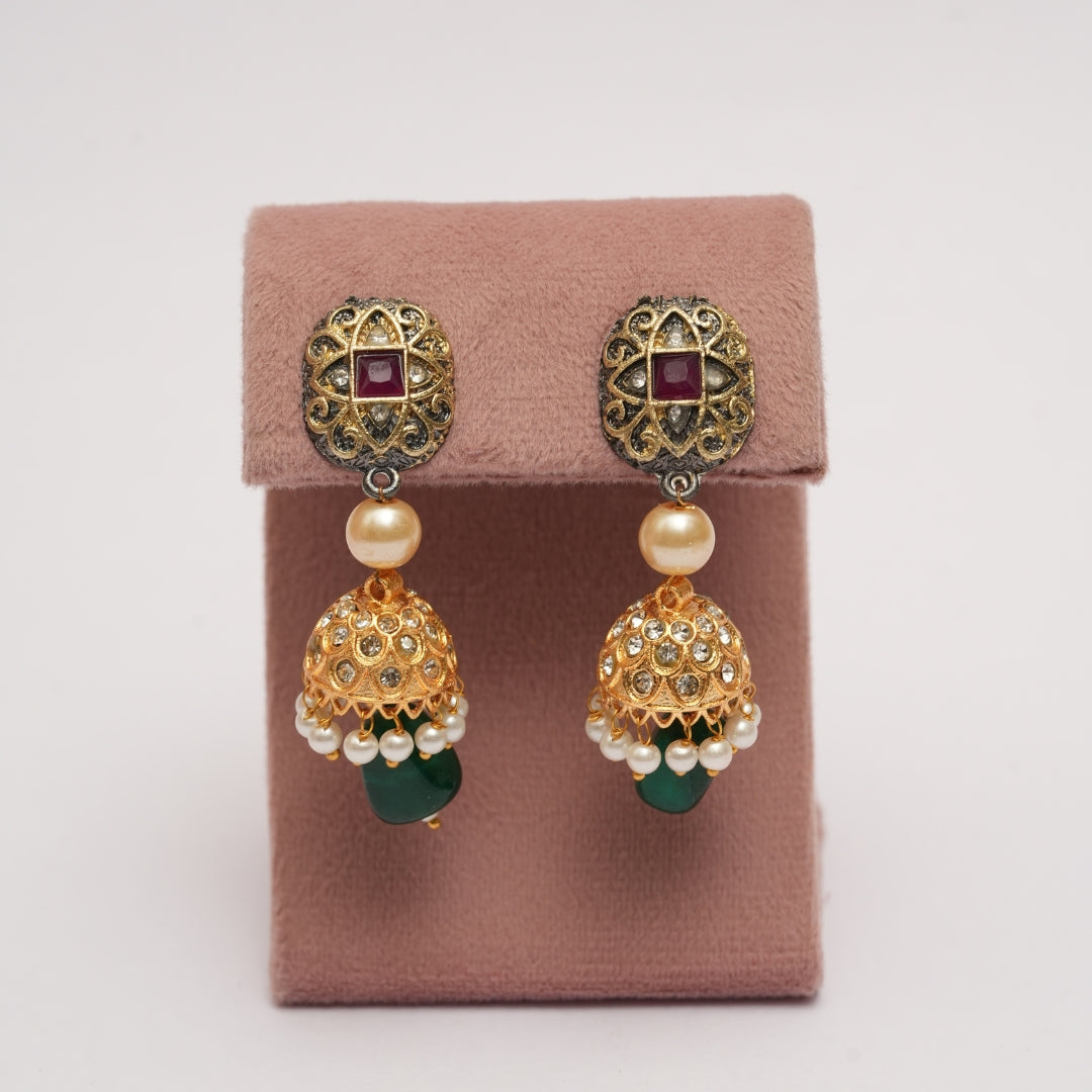 Triple Layer Moti Heritage Mala Necklace