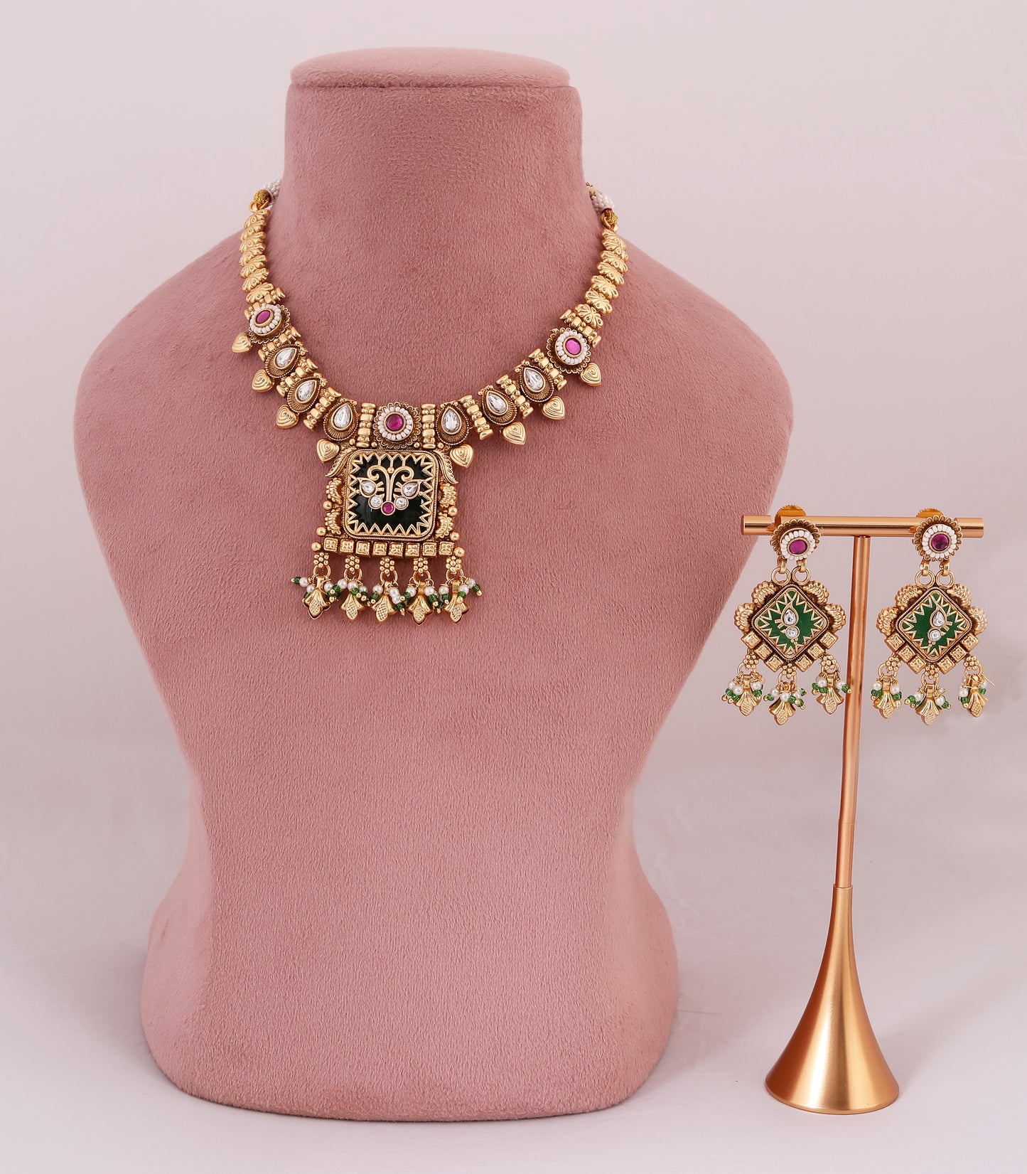 Temple Style Pendant Necklace