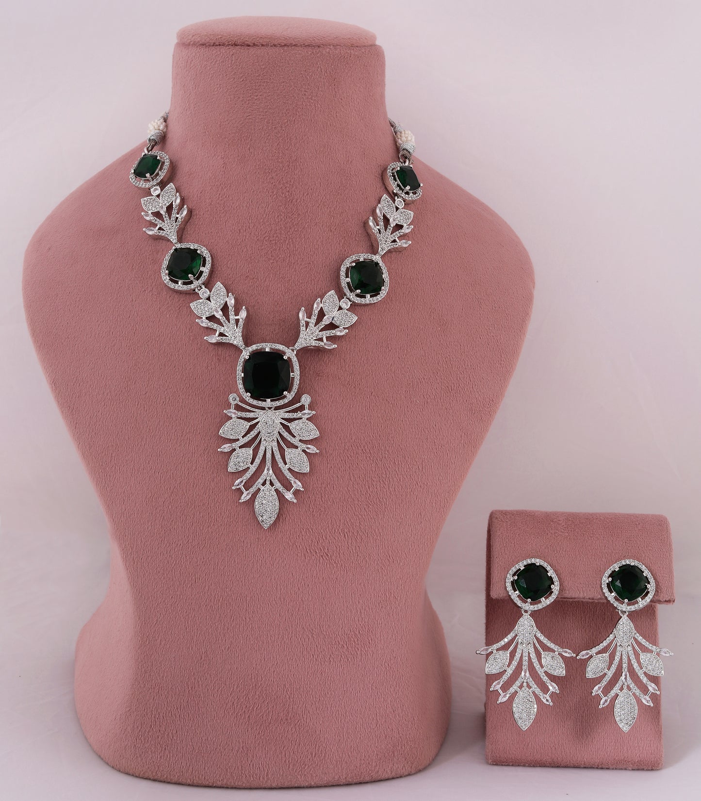 Emerald Cut Statement Necklace