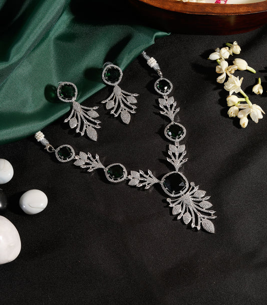 Emerald Cut Statement Necklace