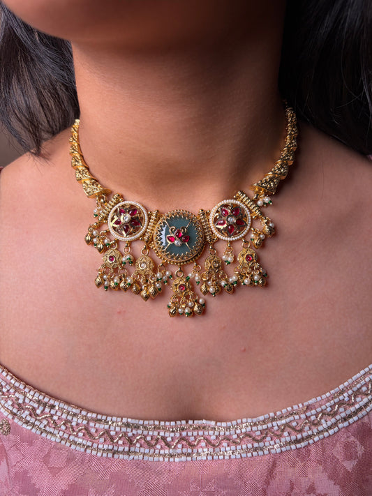 Heritage Collar Necklace Maat Gold Finish