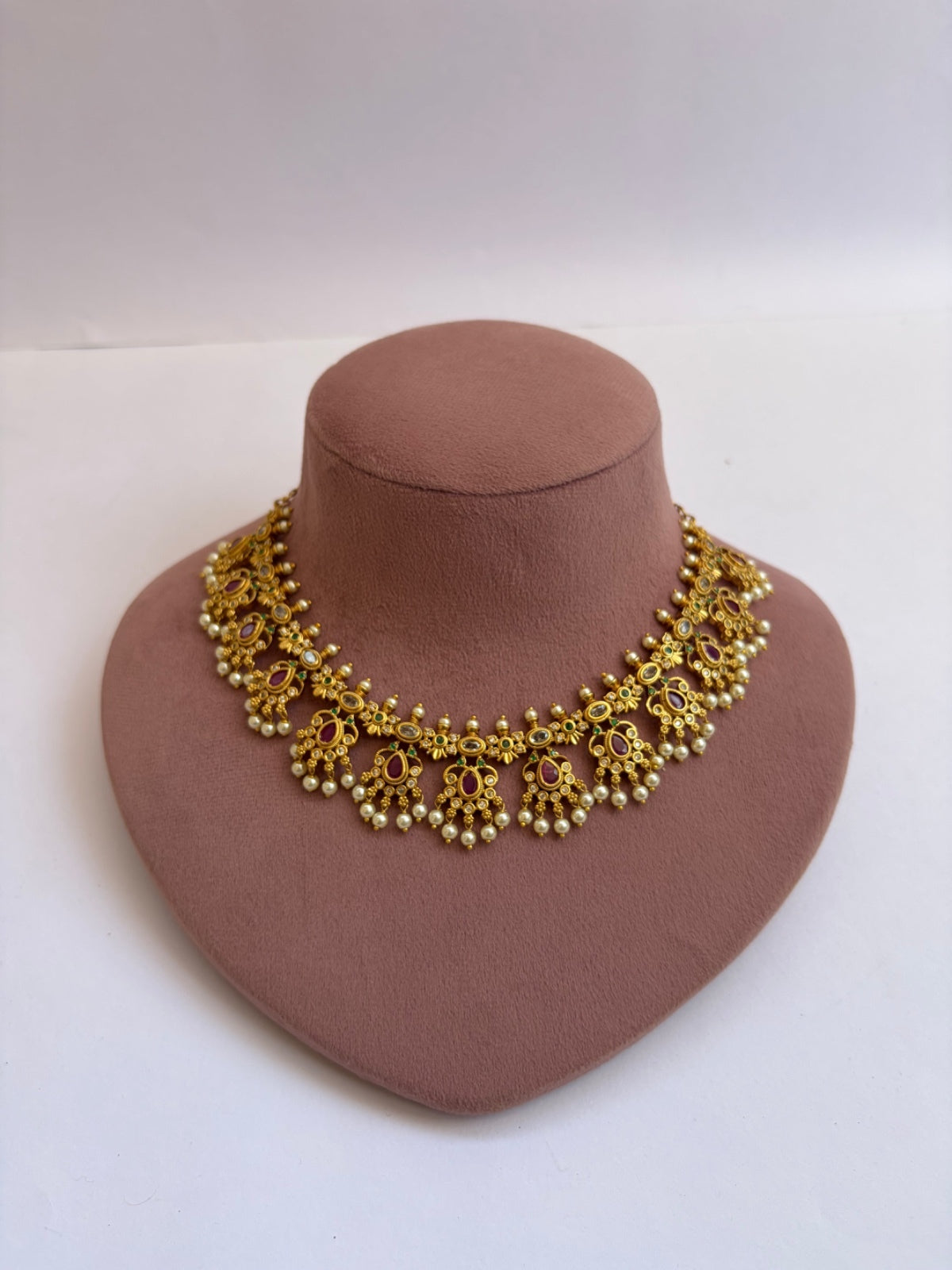 South Indian Style Temple Jewellery Necklace