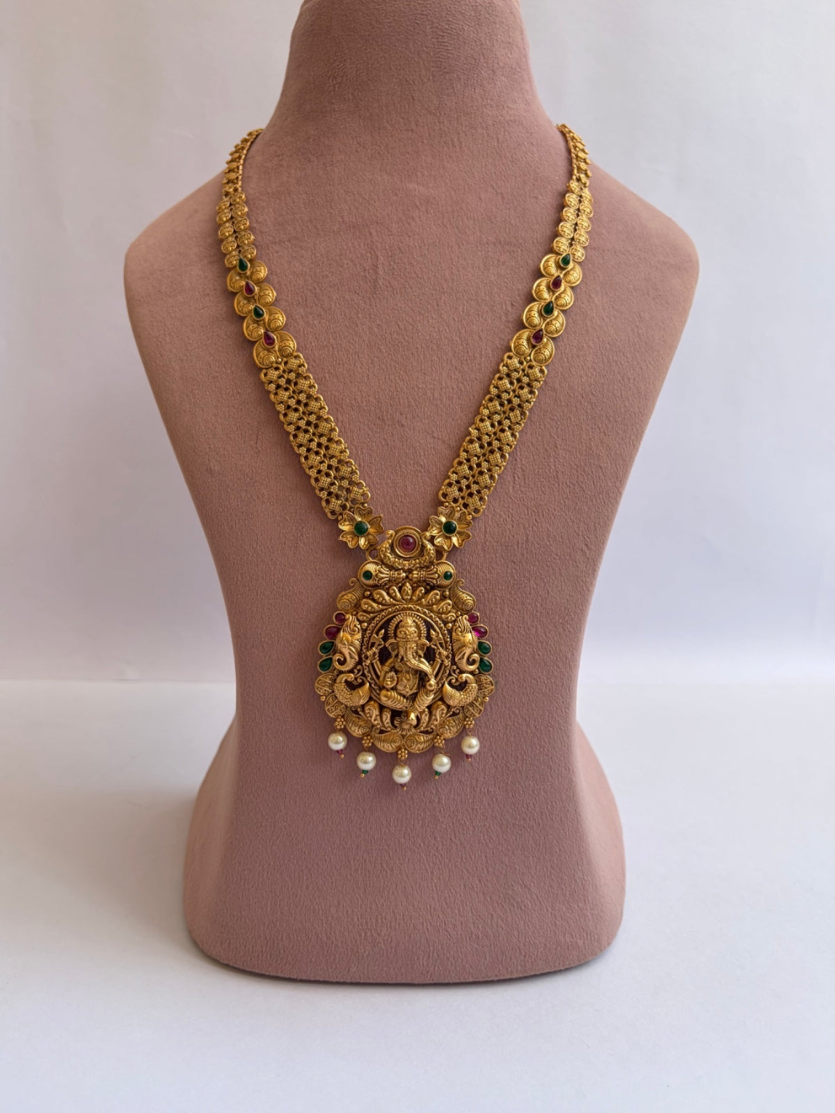 Lord Ganesh Antique Temple Jewellery