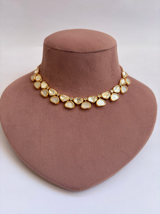 Mother of Pearls Crystal Collar Necklace
