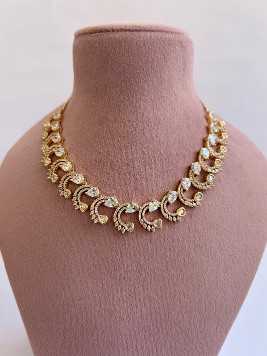 Designer Mossanite Kundan Choker