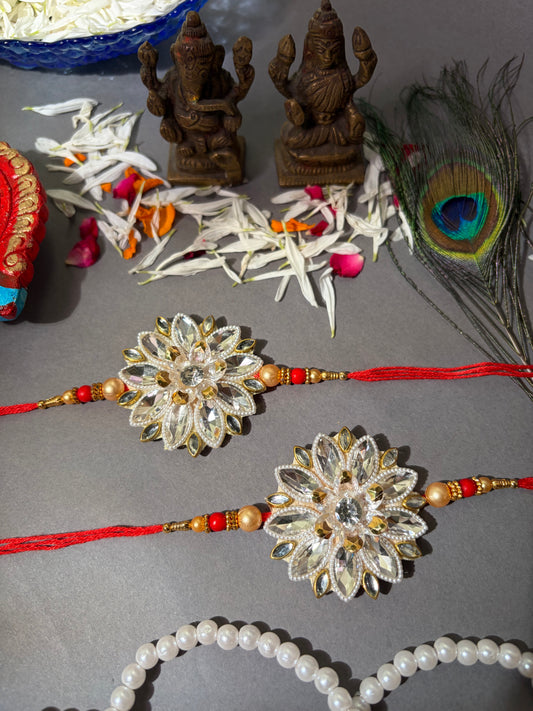 Crystal Floral Designer Rakhi