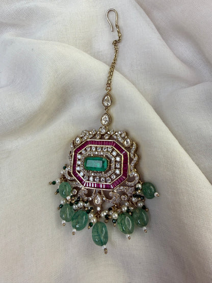 Multi Layer Pearl Moissanite Bridal Necklace