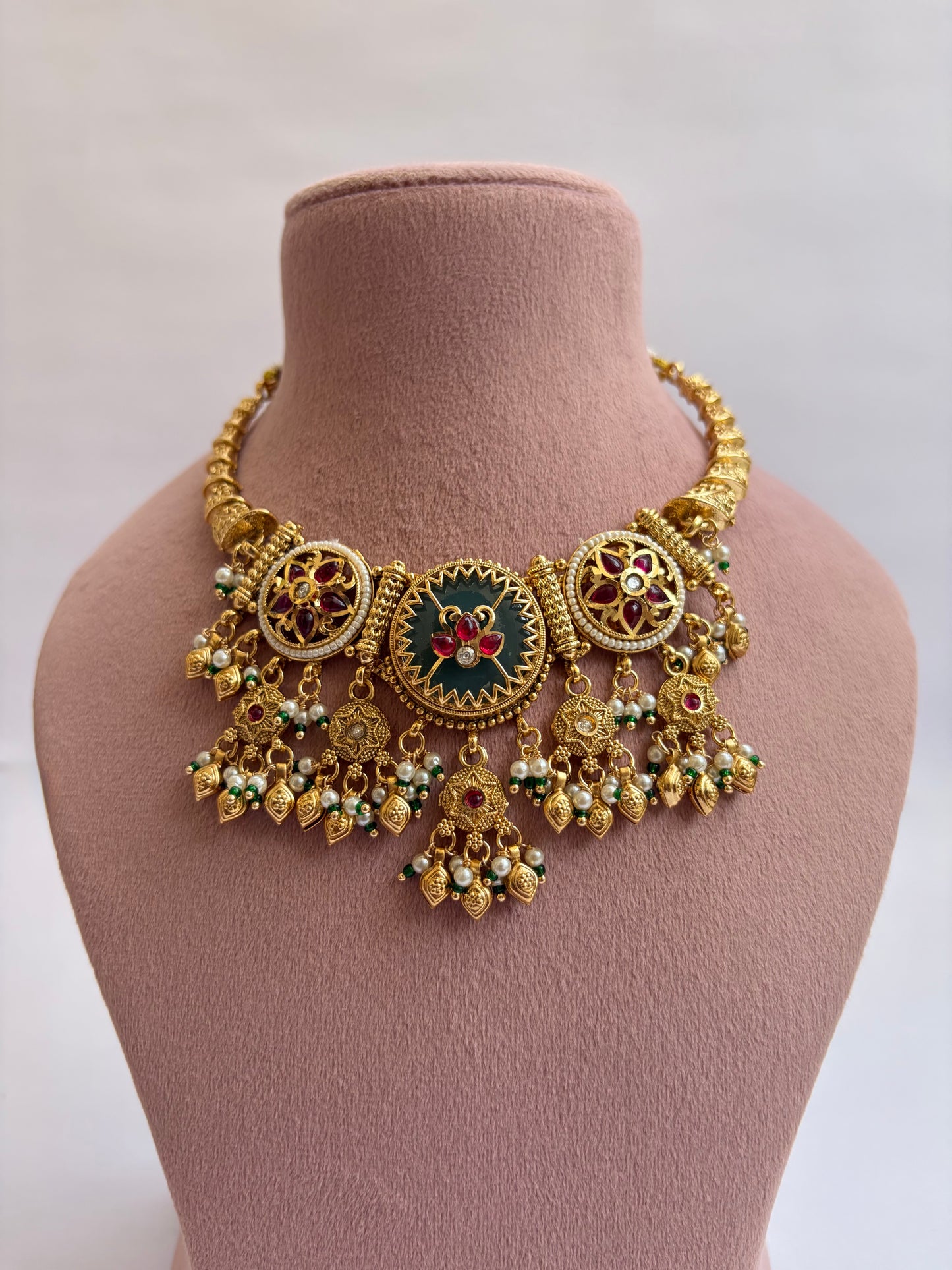 Heritage Collar Necklace Maat Gold Finish