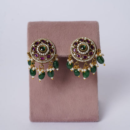 Royal vintage Emerald ruby Polki Heritage Choker