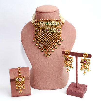 Jadau Aad Necklace Set