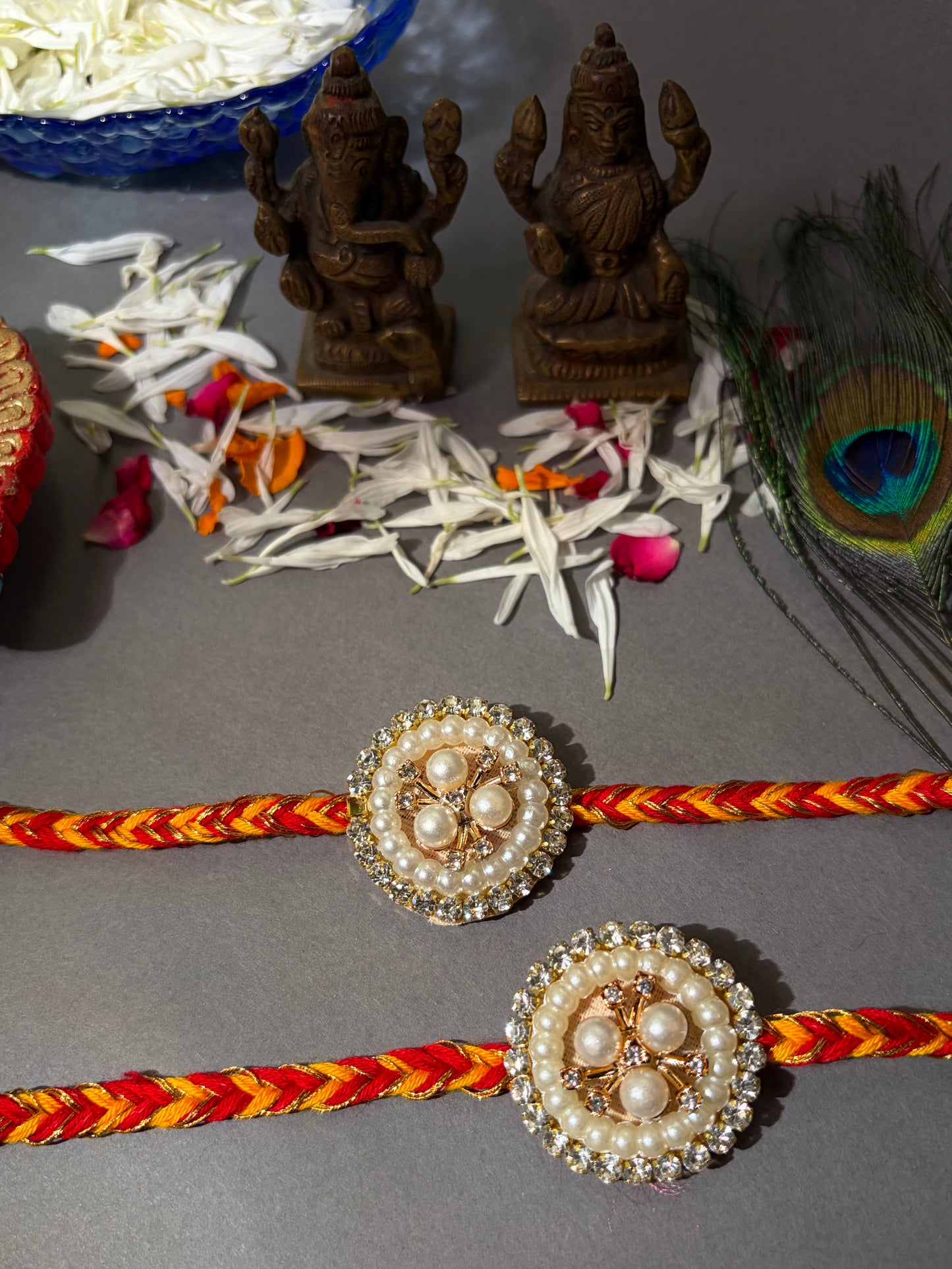 Round Red Moli Rakhi