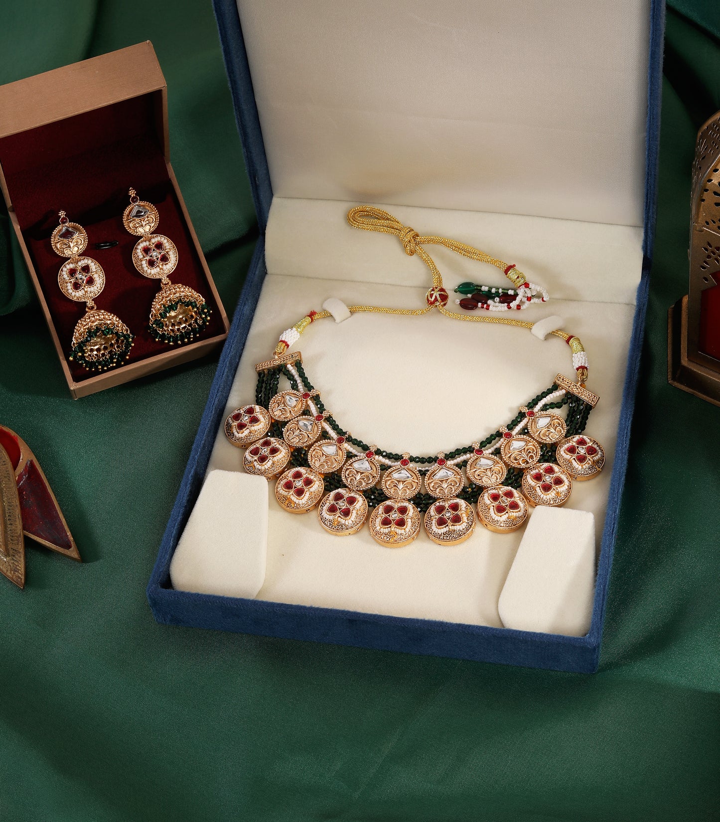 Traditional Kundan Coin Necklace