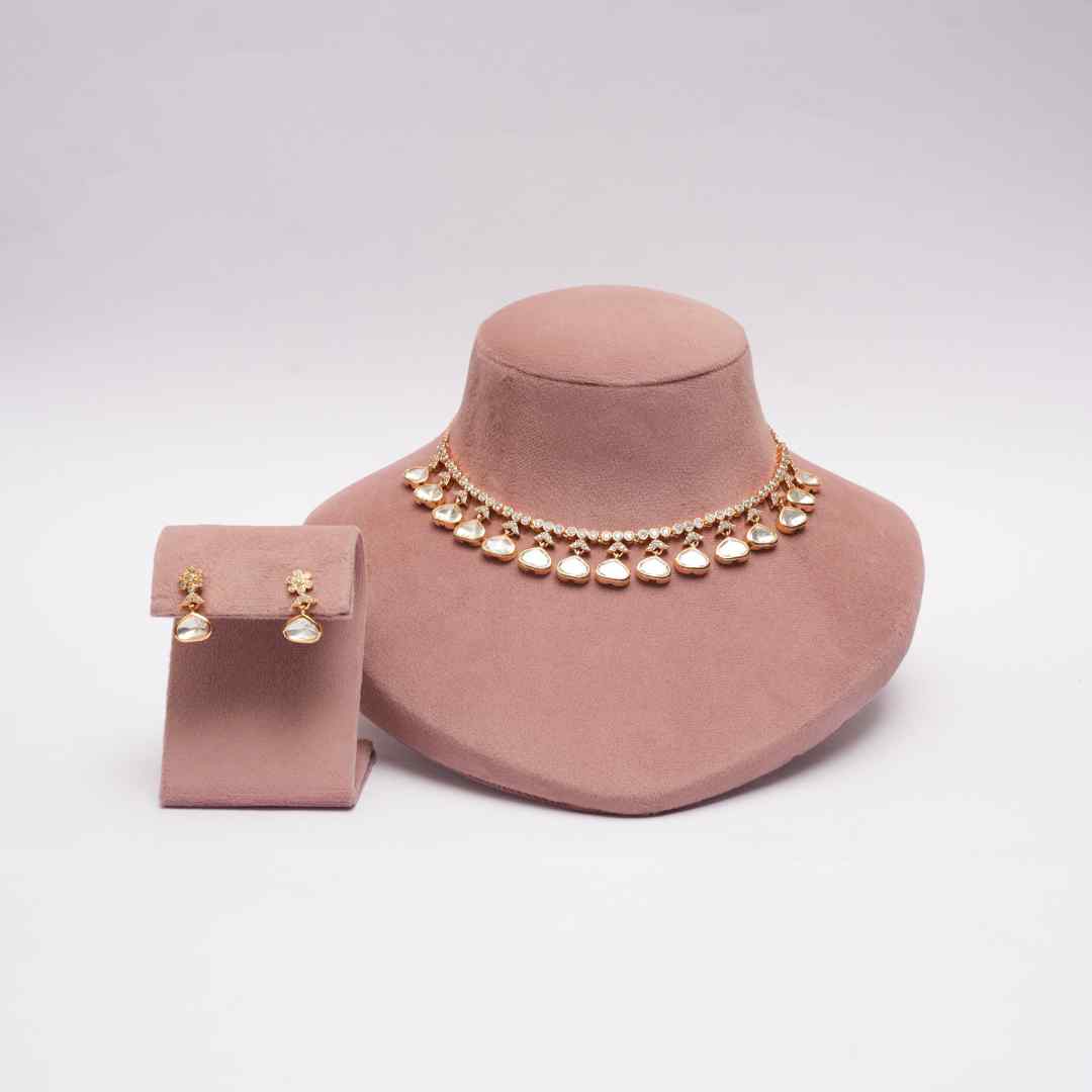 Foil Kundan Cocktail Necklace