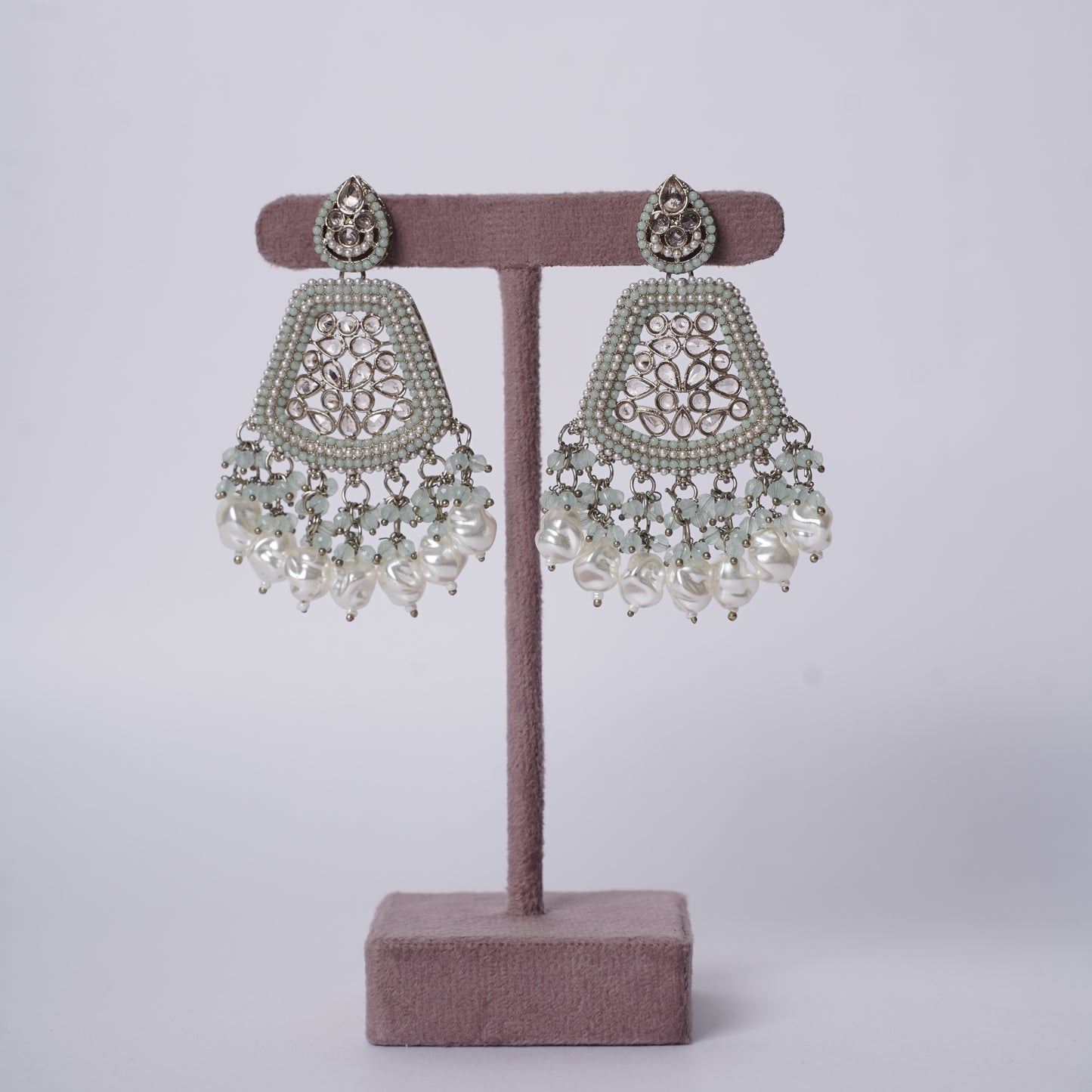 Royal Kundan Pearl kashmiri Earrings