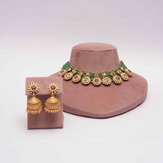Mint rajwada necklace
