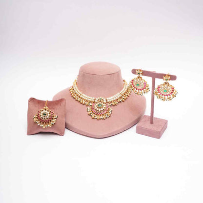Traditional Heritage Kundan Necklace Set