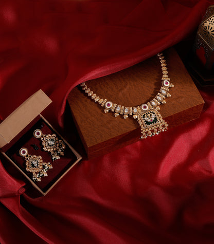Temple Style Pendant Necklace