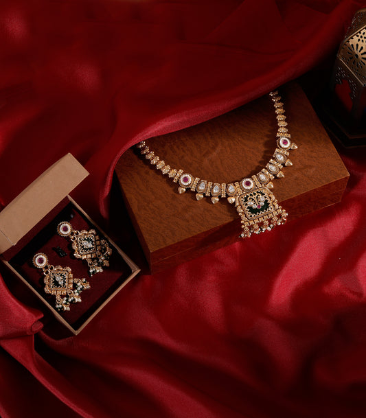 Temple Style Pendant Necklace