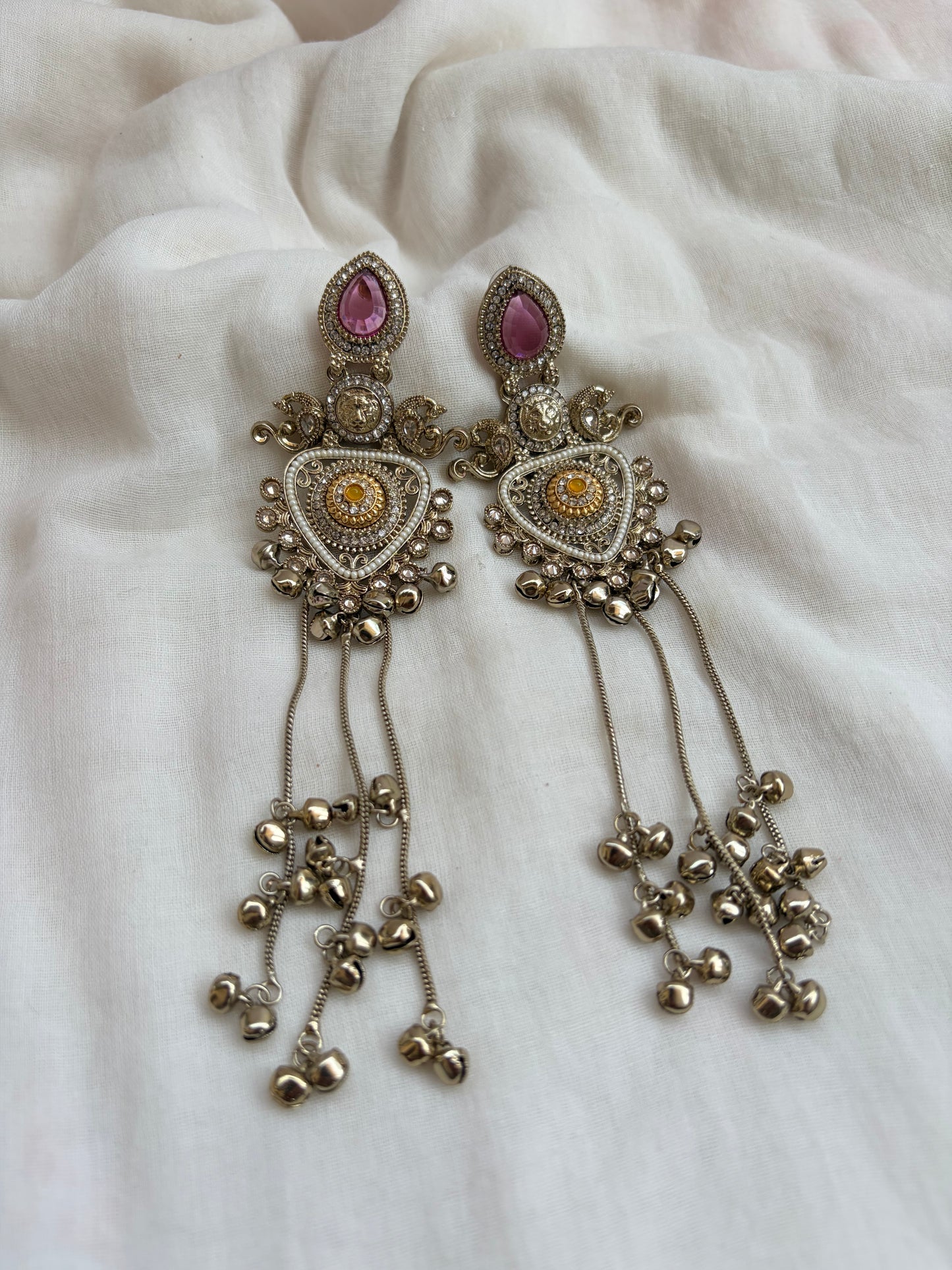 Sabyasachi Inspired Kashmiri Long Earrings
