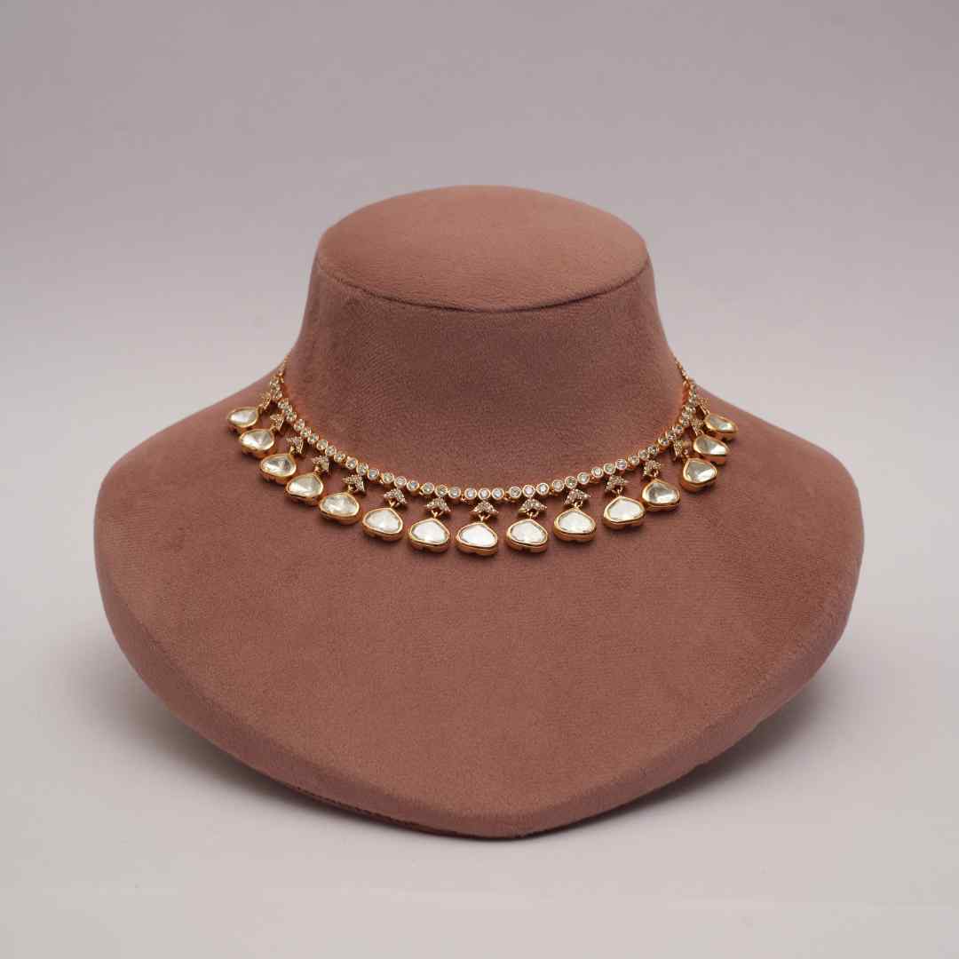 Foil Kundan Cocktail Necklace