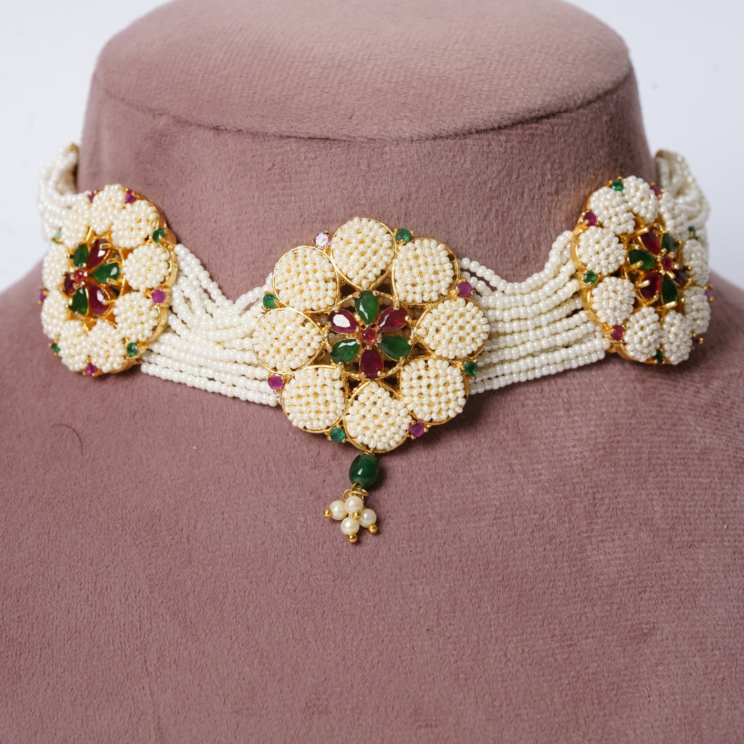 Handcrafted Blossom Choker