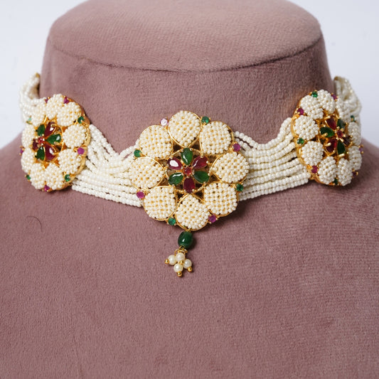 Handcrafted Blossom Choker