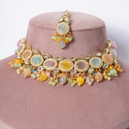 Carnival Jewellery Multicolor Polki Necklace