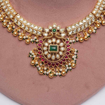 Traditional Heritage Kundan Necklace Set