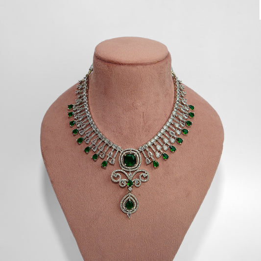 American Diamond Necklace Set