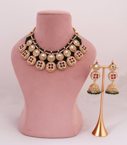 Traditional Kundan Coin Necklace