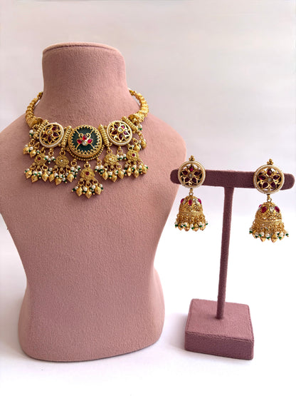 Heritage Collar Necklace Maat Gold Finish