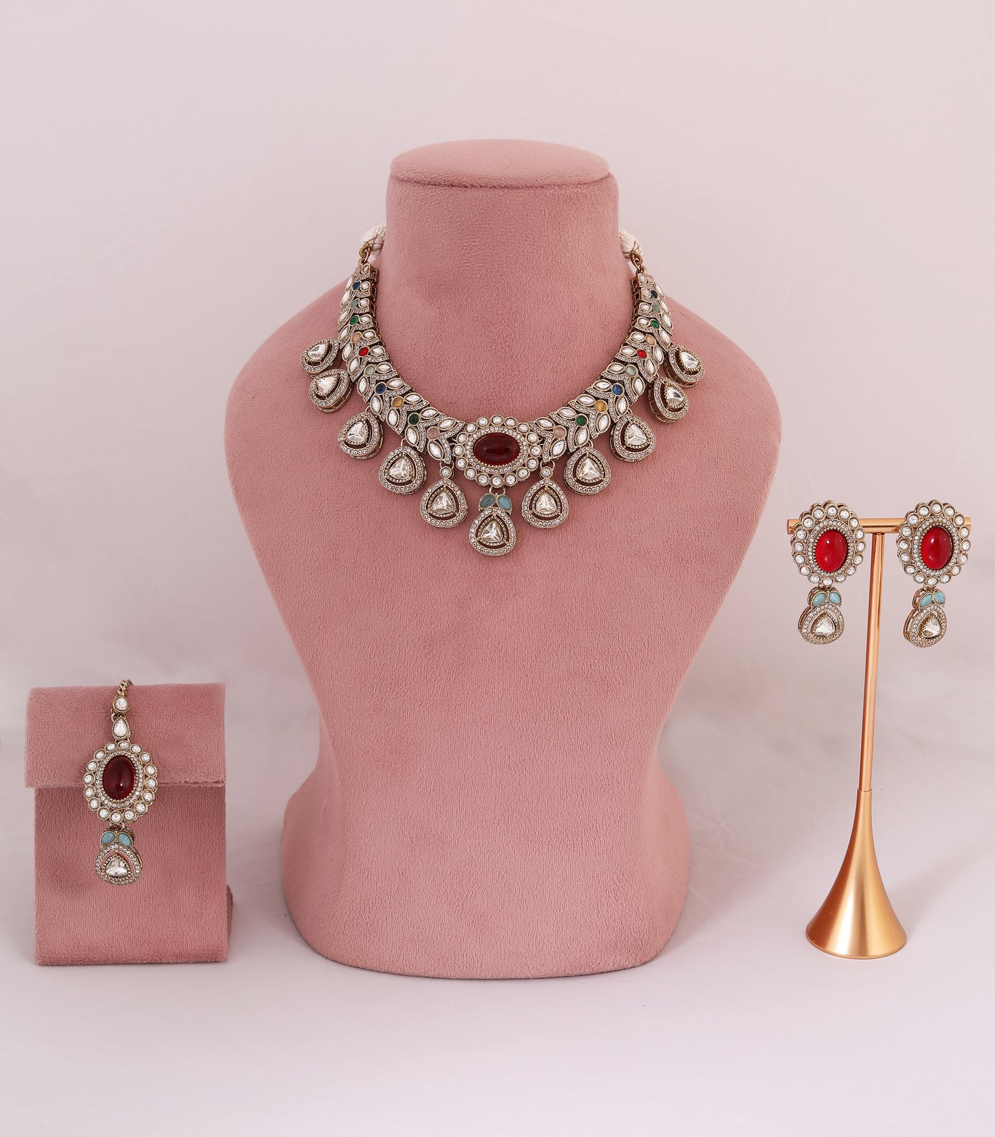Sabyasachi Inspired Multicolour Royal Necklace