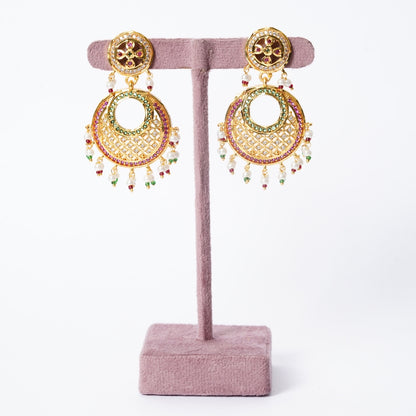 Traditional Jadau Beaded Mala Set