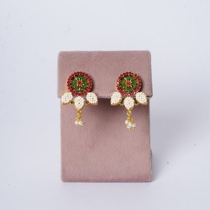 Vintage Manak Panna Floral necklace