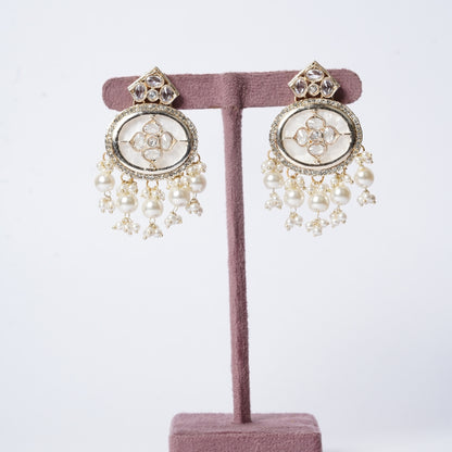 Classic MOP Beaded long mala Set