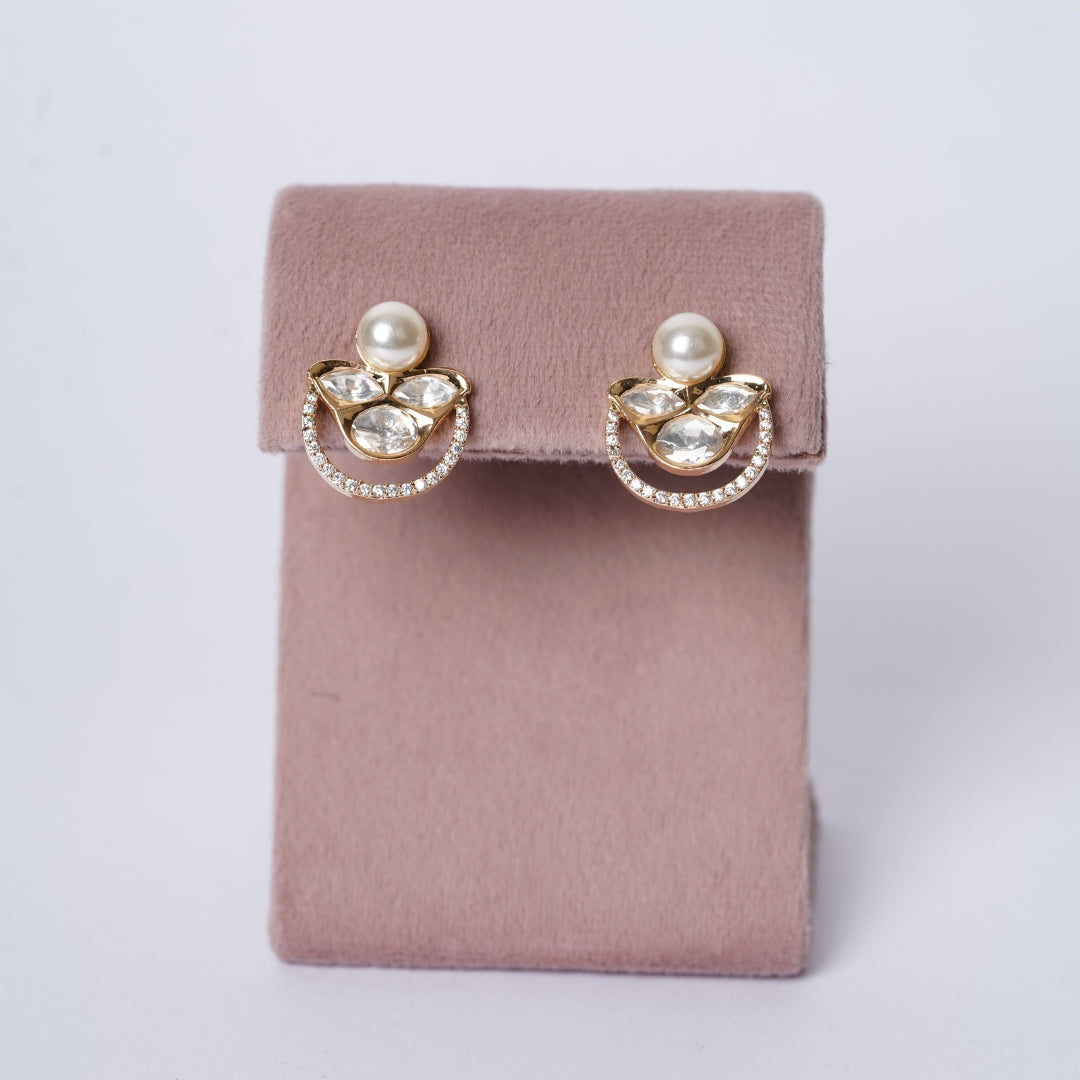 Elegant Polki Pearl Lightweight Jewellery Set