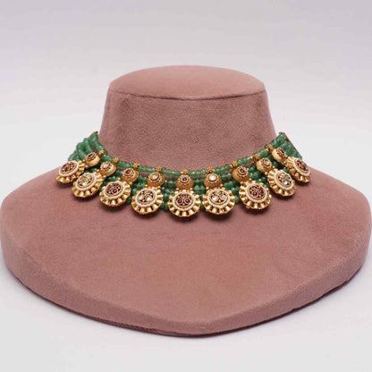 Mint rajwada necklace
