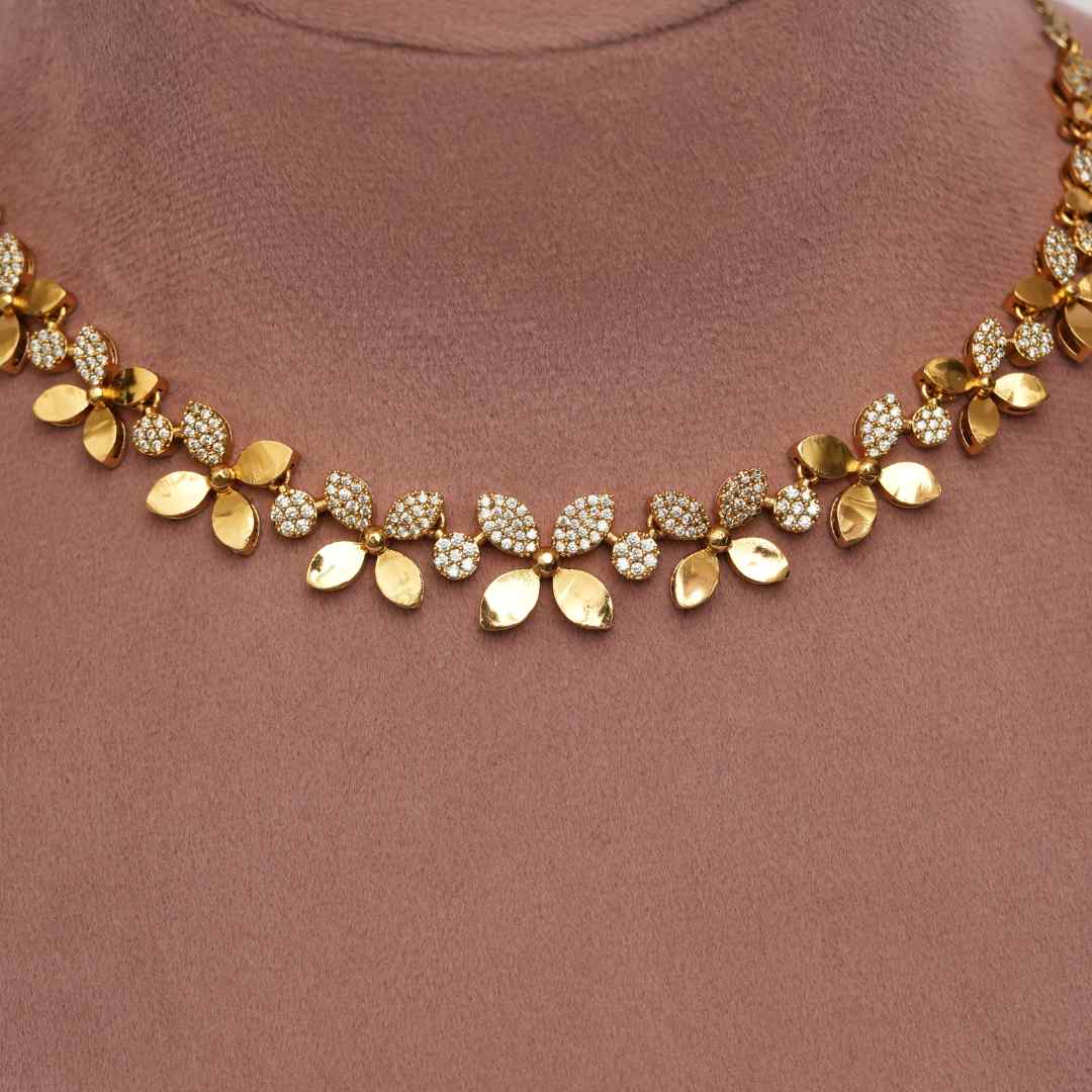 Floral Victorian Diamond Necklace