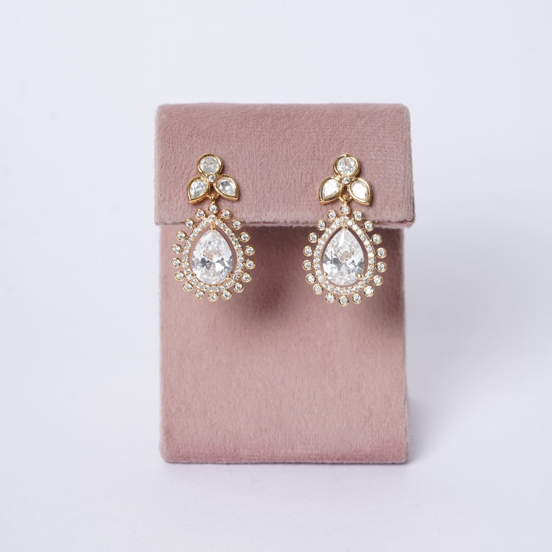 Moissanite Polki pendal necklace