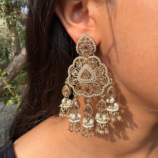 Grand Victorian Kundan Chandbali