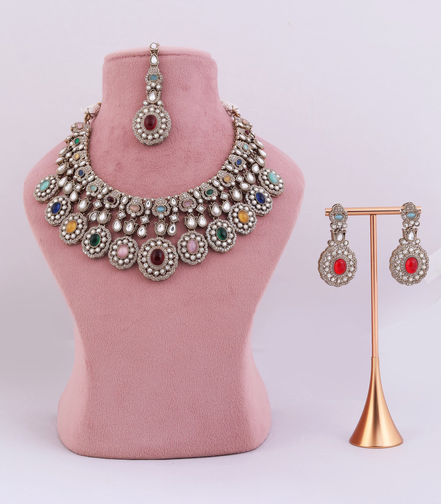 Sabyasachi Inspired Kundan Statement Necklace Set